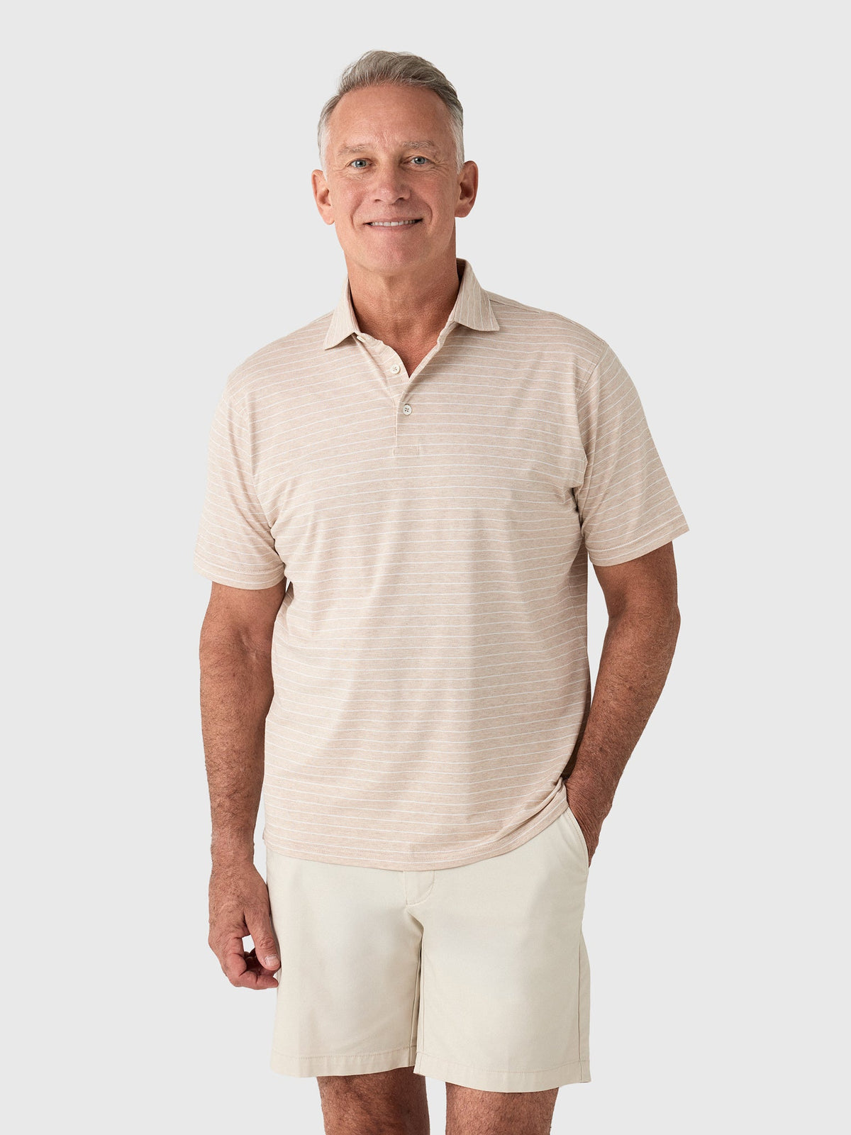 Peter Millar Crown Crafted Men's Excursionist Flex Striped Polo