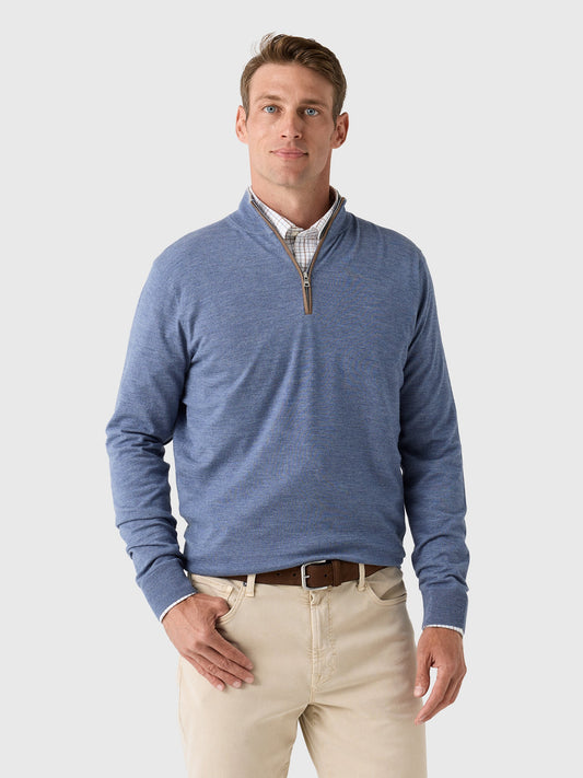 Peter Millar Crown Crafted Men's Excursionist Flex Quarter-Zip Sweater