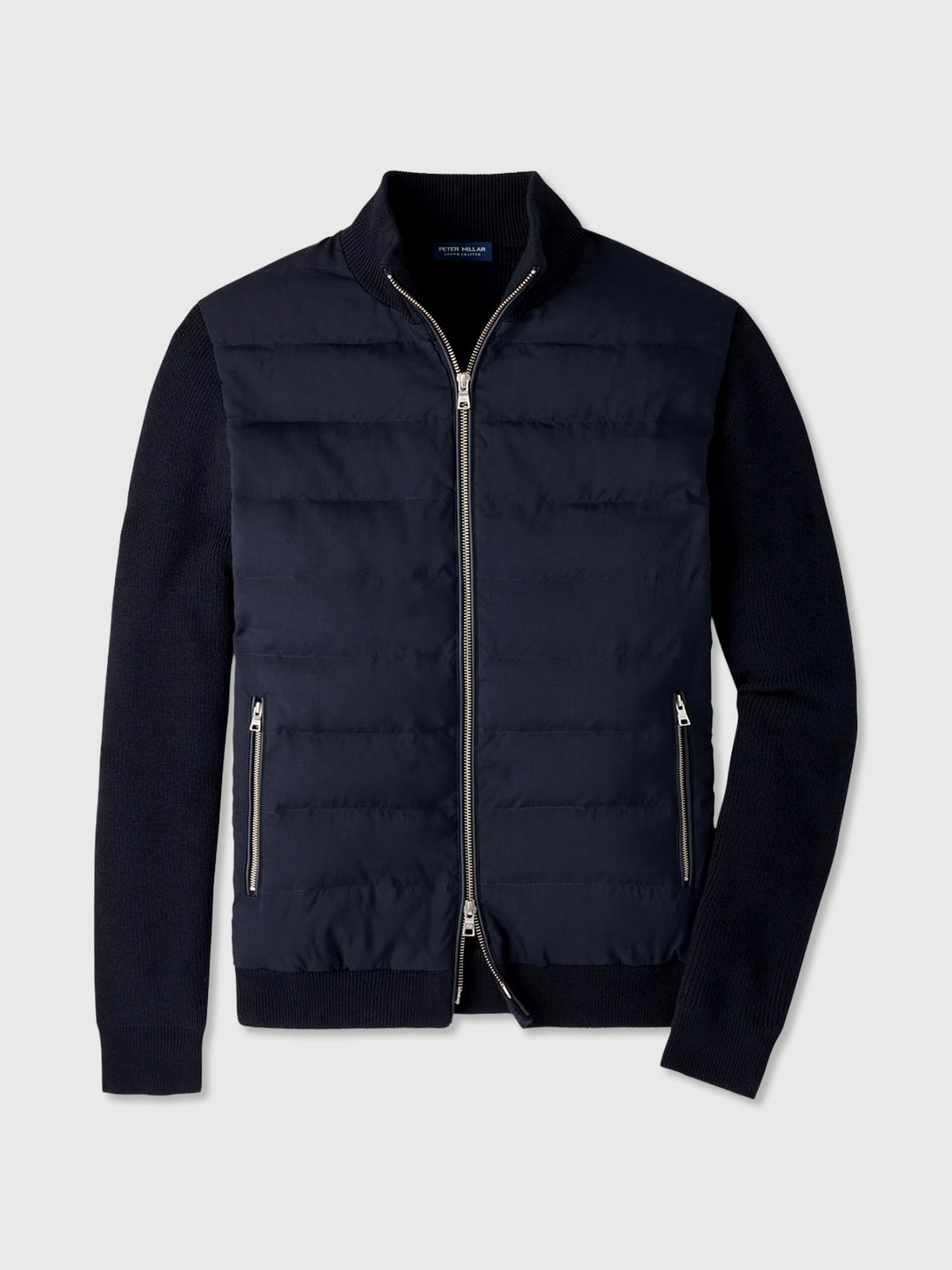 Peter Millar Crown Crafted Men's Roundhill Full-Zip Sweater