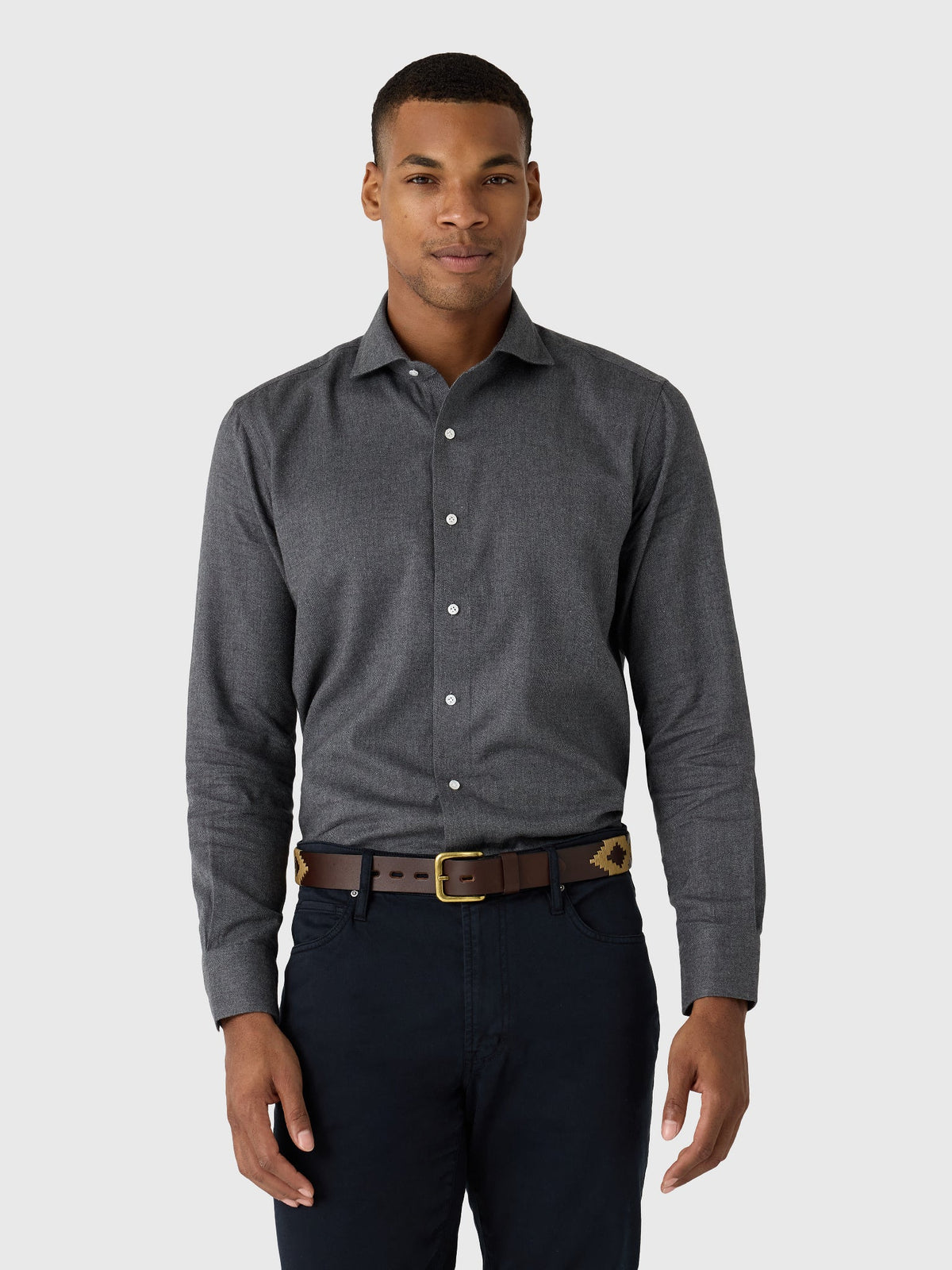 Peter Millar Crown Crafted Men's Brixen Italian Flannel Sport Shirt