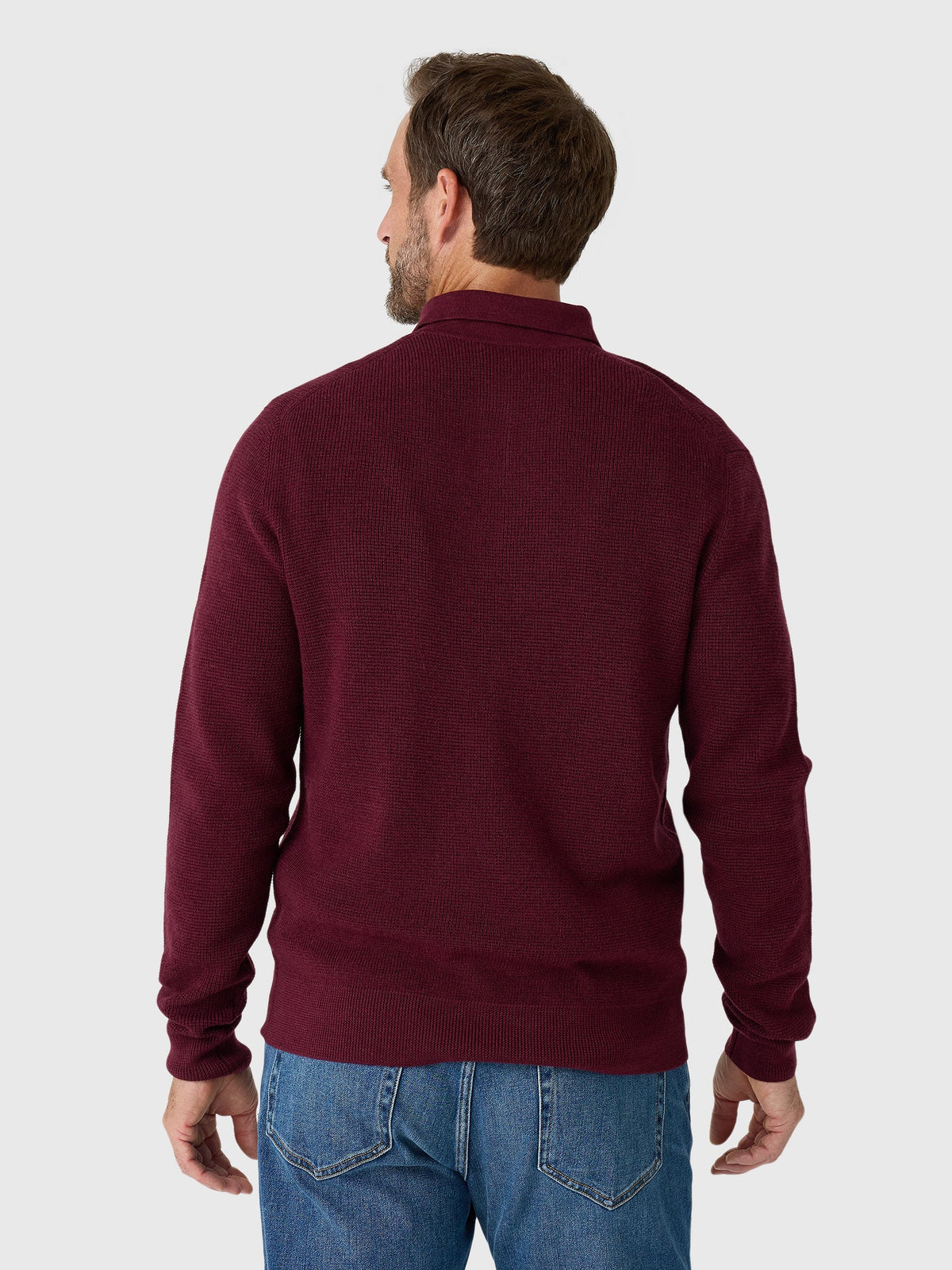 Greyson Men's Saratoga Waffle Stitch Sweater Polo