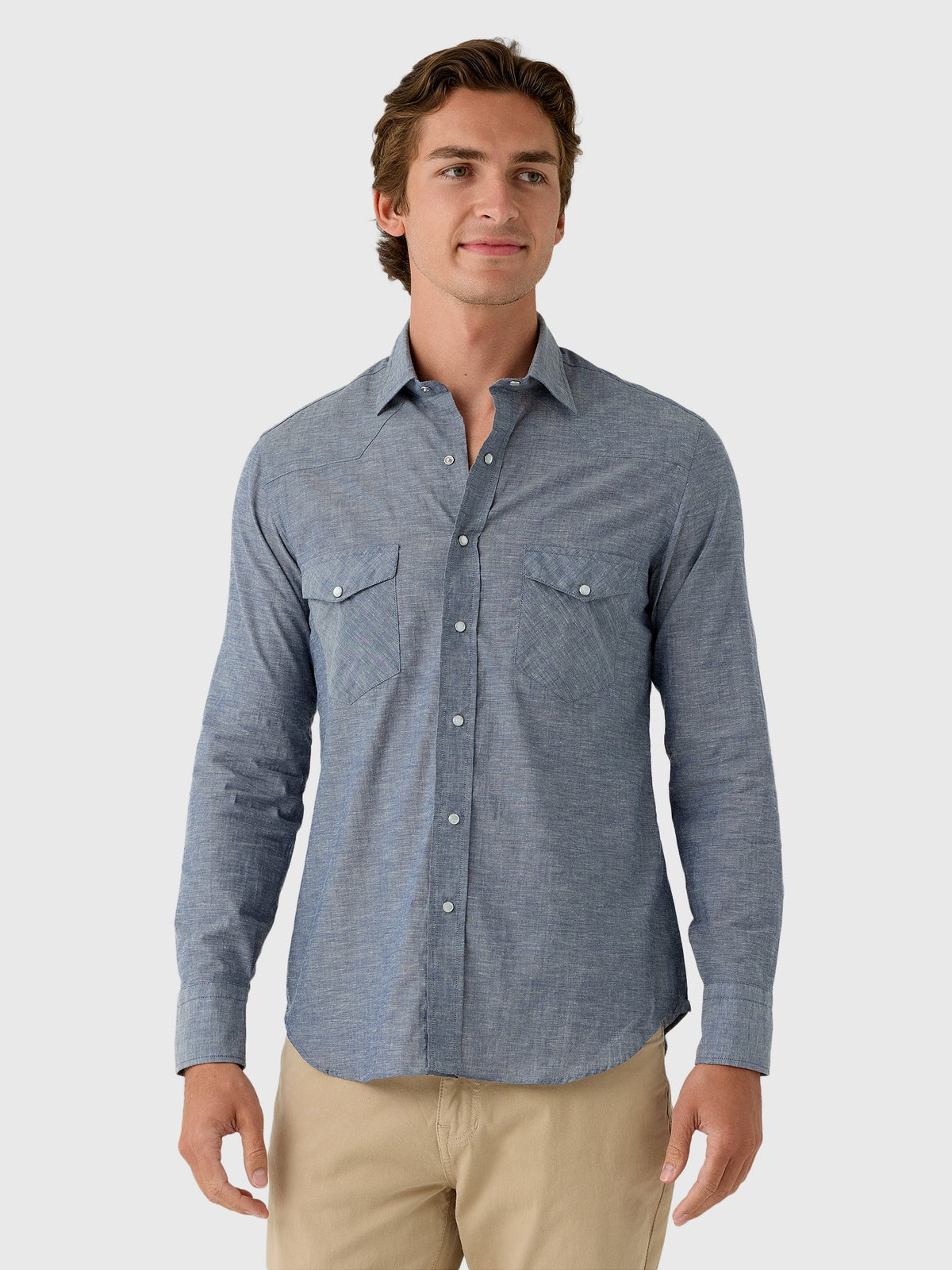 Salvatore Piccolo Men's Long Sleeve Cotton Shirt