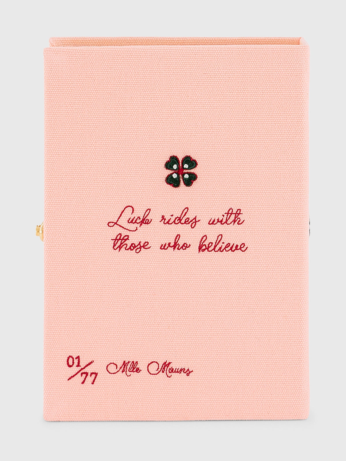 Olympia Le-Tan Good Luck Strapped Book Clutch