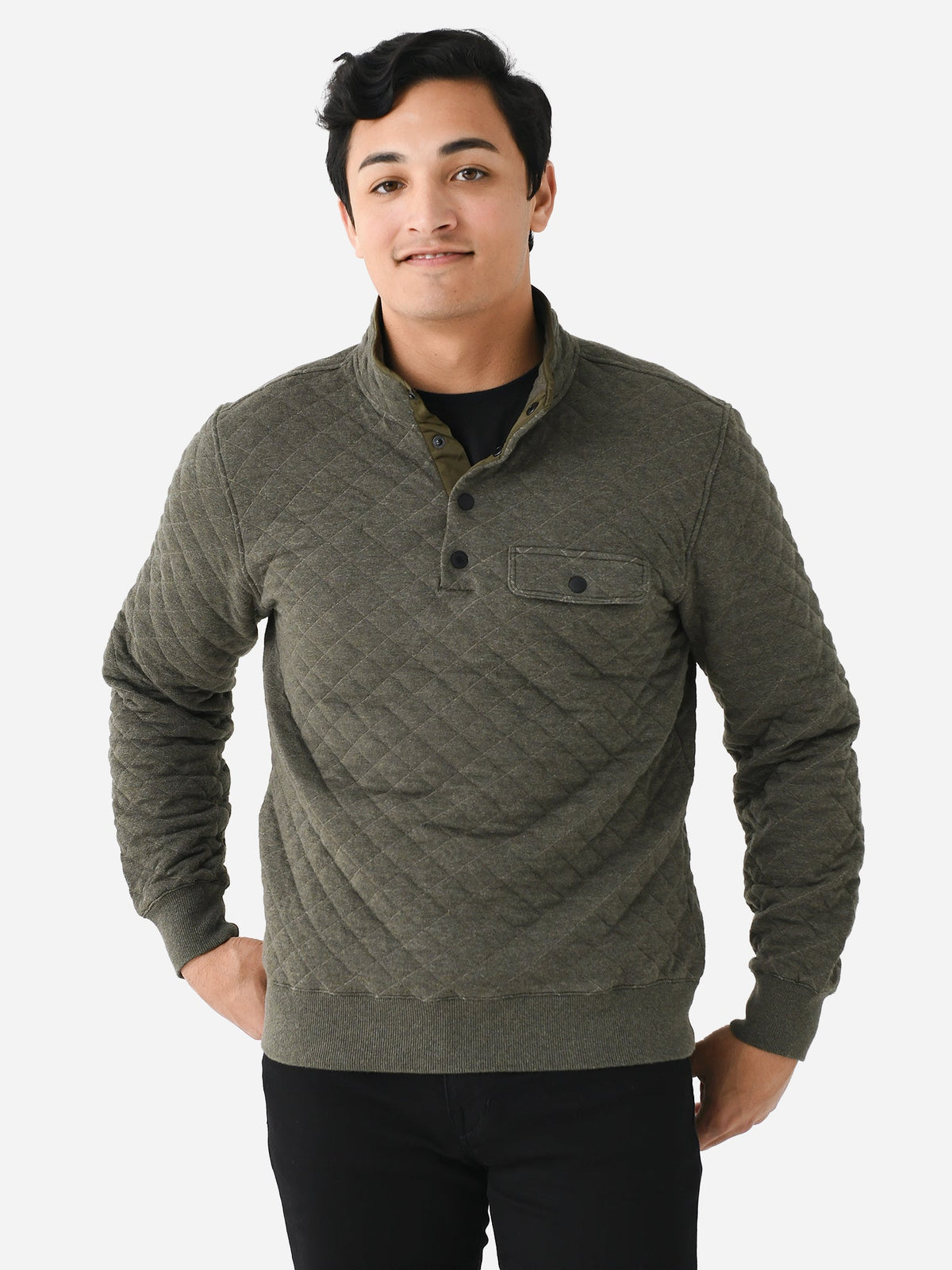 Faherty Brand Men's Epic Quilted Fleece Pullover