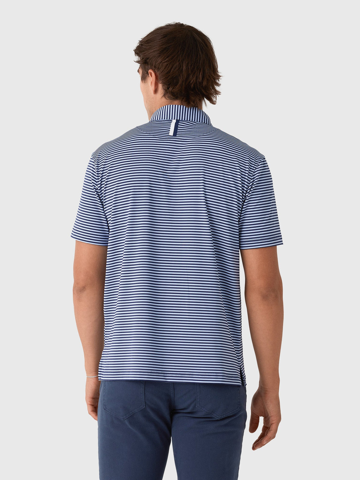 Rhoback Men's The Birdie Stripe Performance Polo