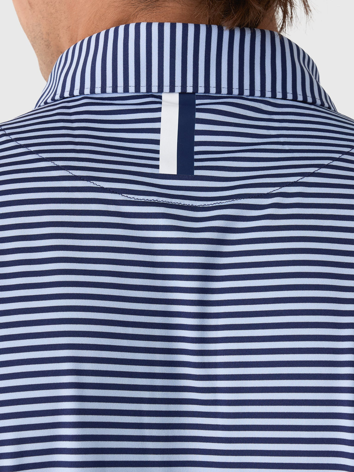 Rhoback Men's The Birdie Stripe Performance Polo