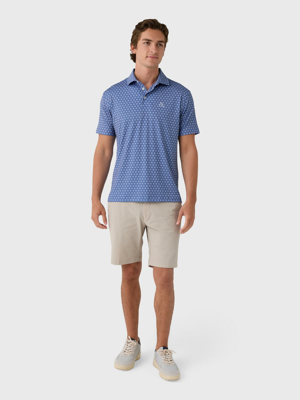 Rhoback Men's The Blue Crab Performance Polo