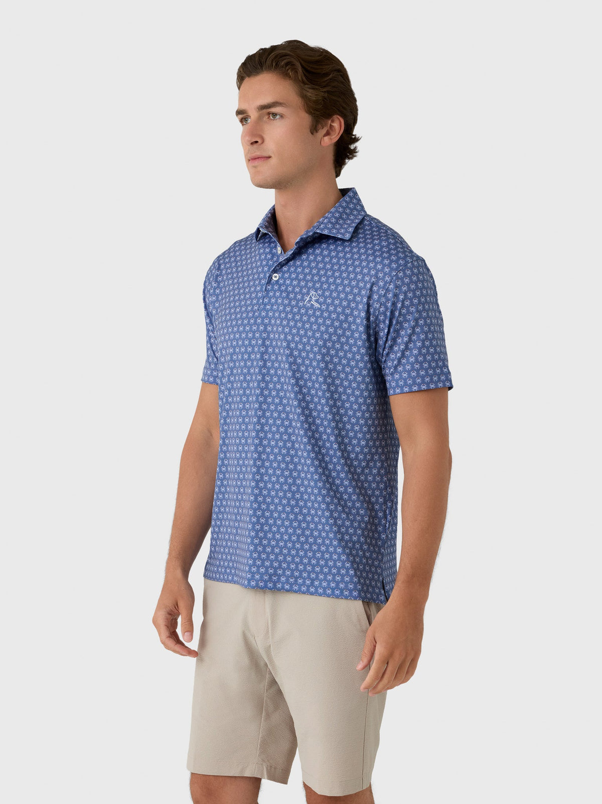 Rhoback Men's The Blue Crab Performance Polo