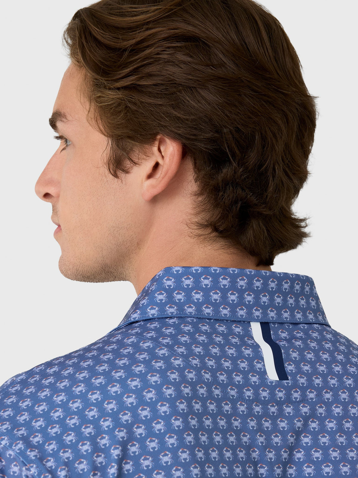 Rhoback Men's The Blue Crab Performance Polo