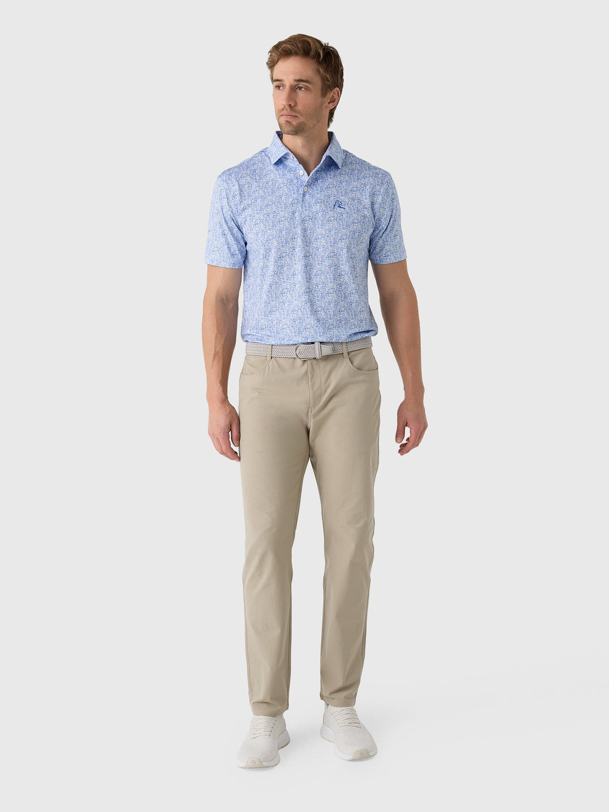 Rhoback Men's The Boulevard Southern Methodist University Collegiate Polo