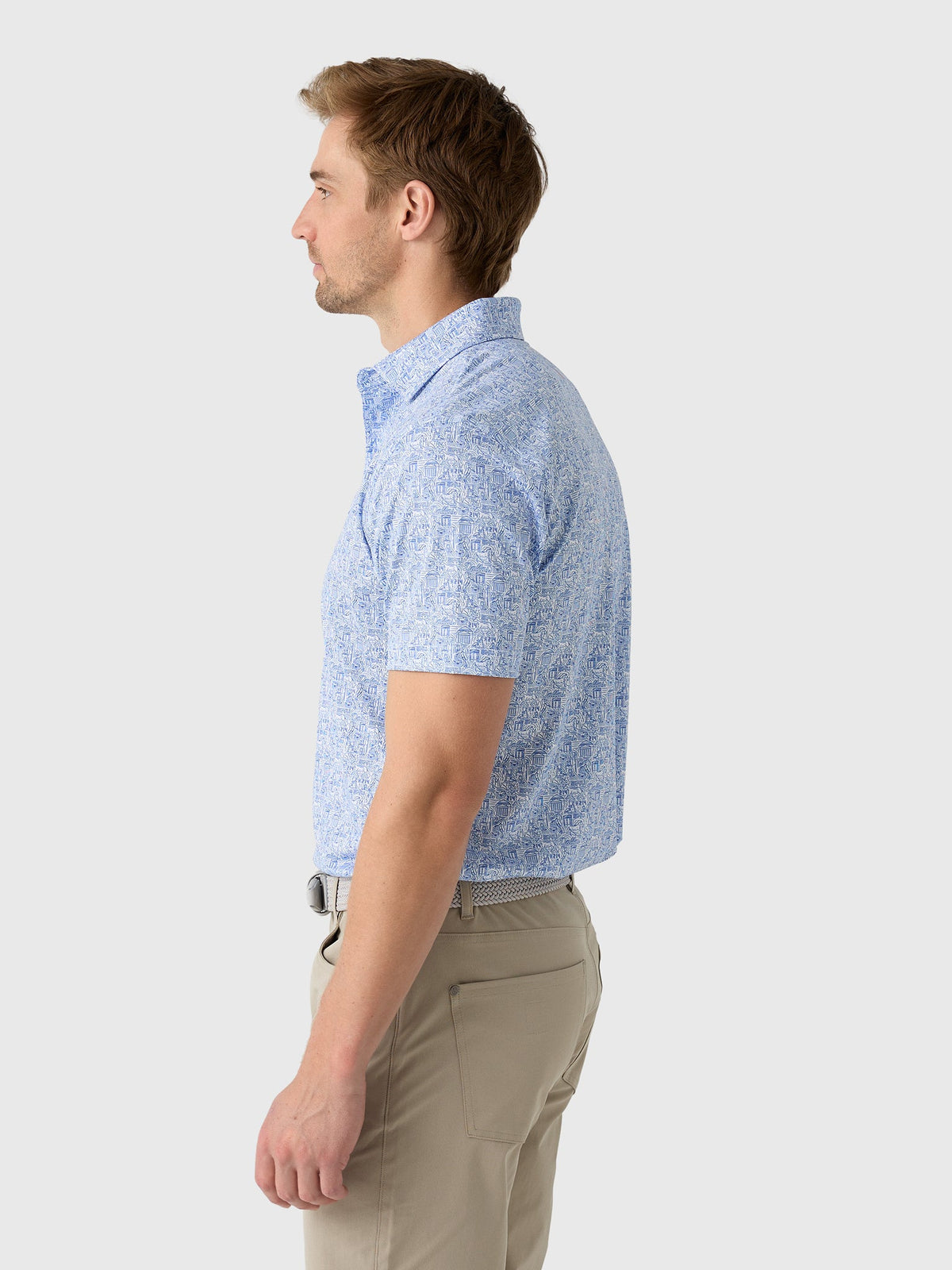 Rhoback Men's The Boulevard Southern Methodist University Collegiate Polo