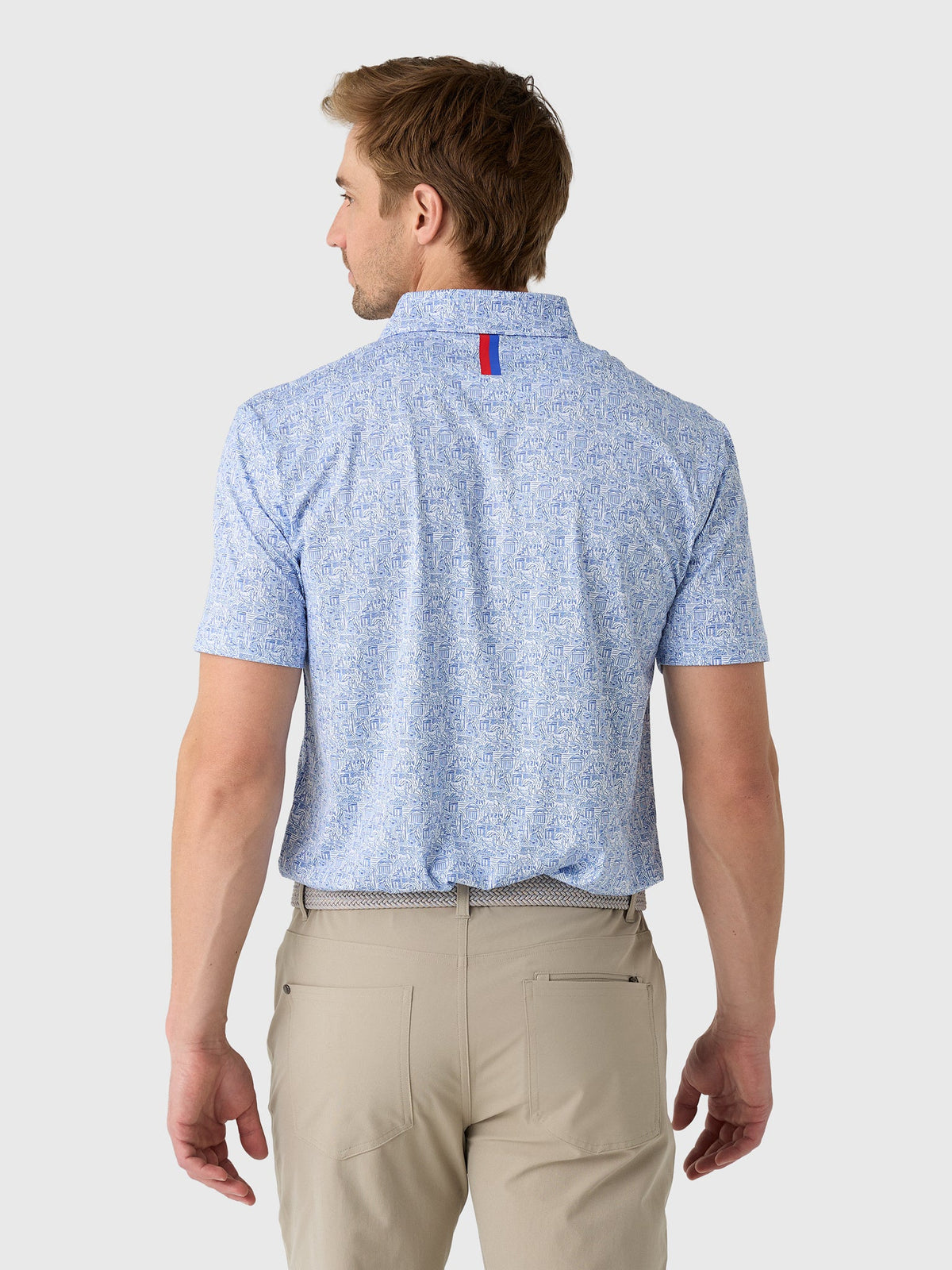 Rhoback Men's The Boulevard Southern Methodist University Collegiate Polo