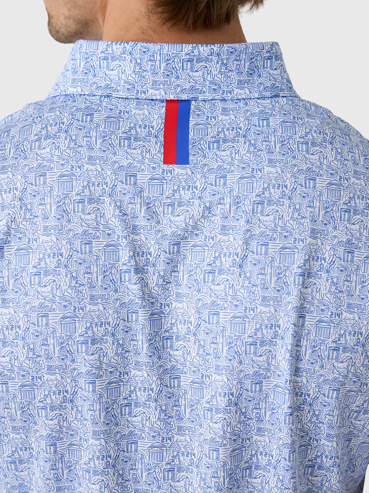 Rhoback Men's The Boulevard Southern Methodist University Collegiate Polo
