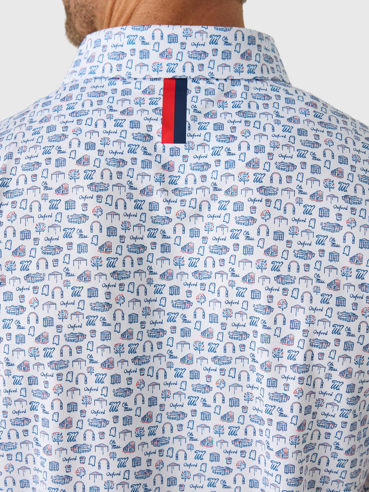 Rhoback Men's The Ole Miss College Town Polo