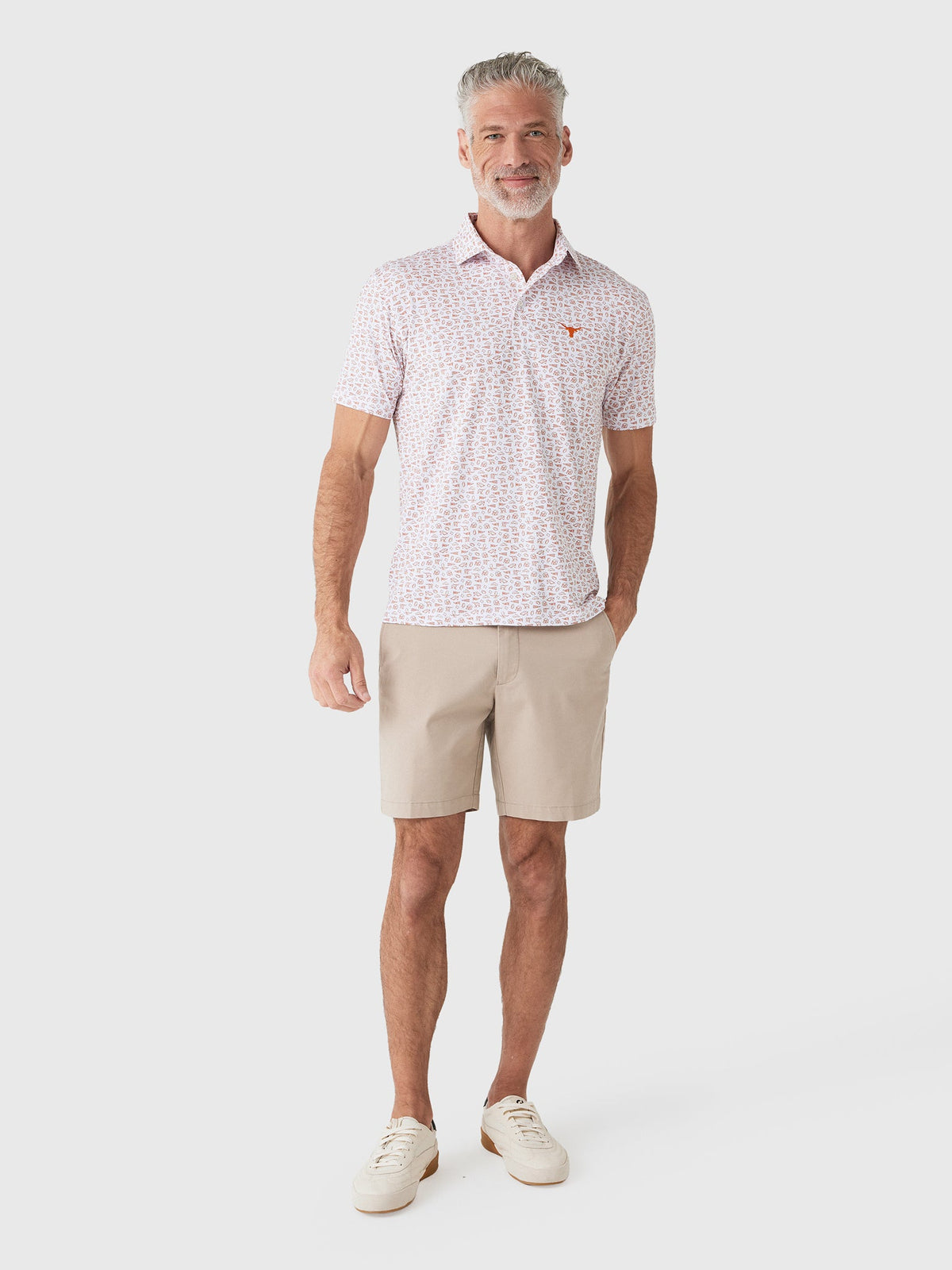 Rhoback Men's The Texas Gameday 2.0 Collegiate Polo