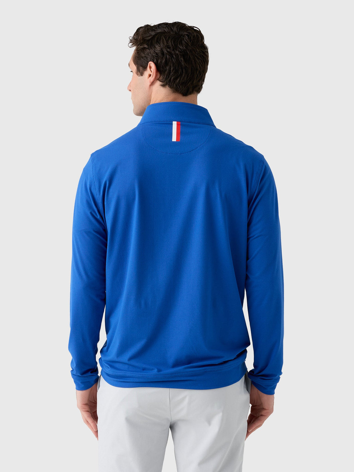 Rhoback Men's Solid Southern Methodist University Collegiate Quarter-Zip