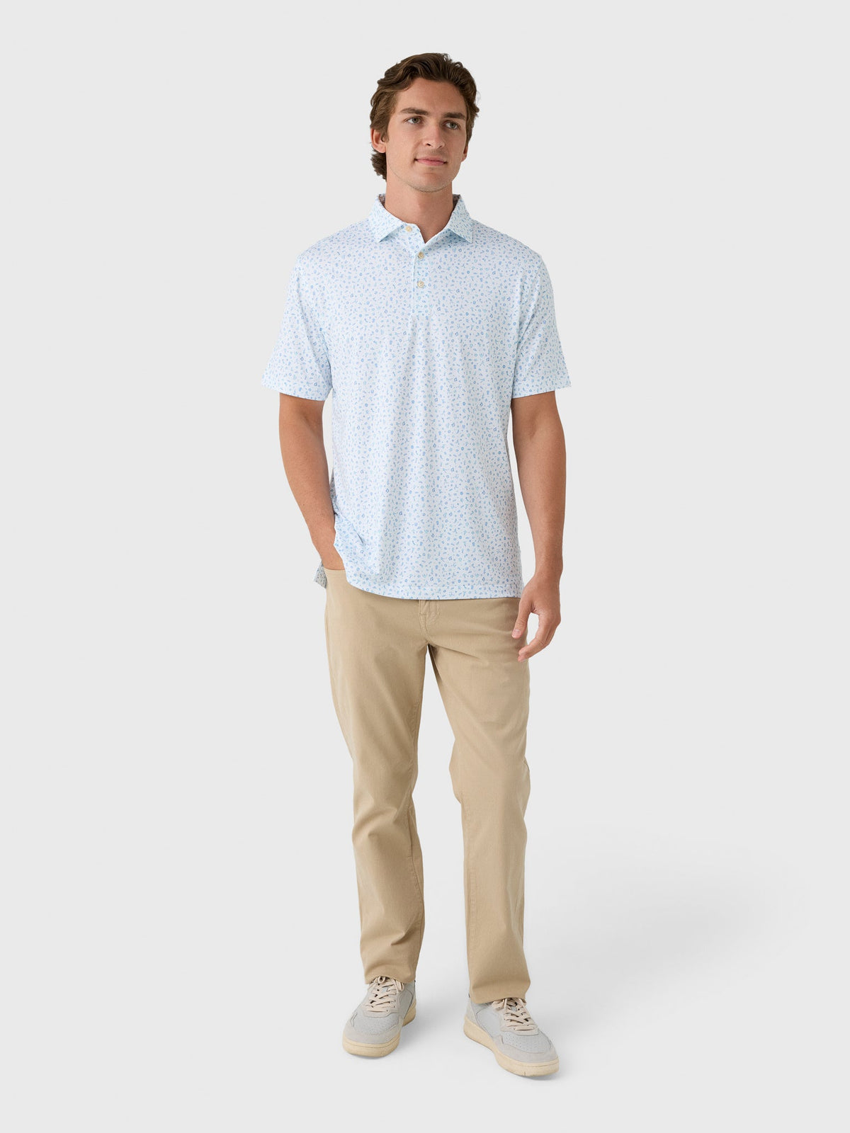Peter Millar Crown Sport Men's Goalie Performance Jersey Polo