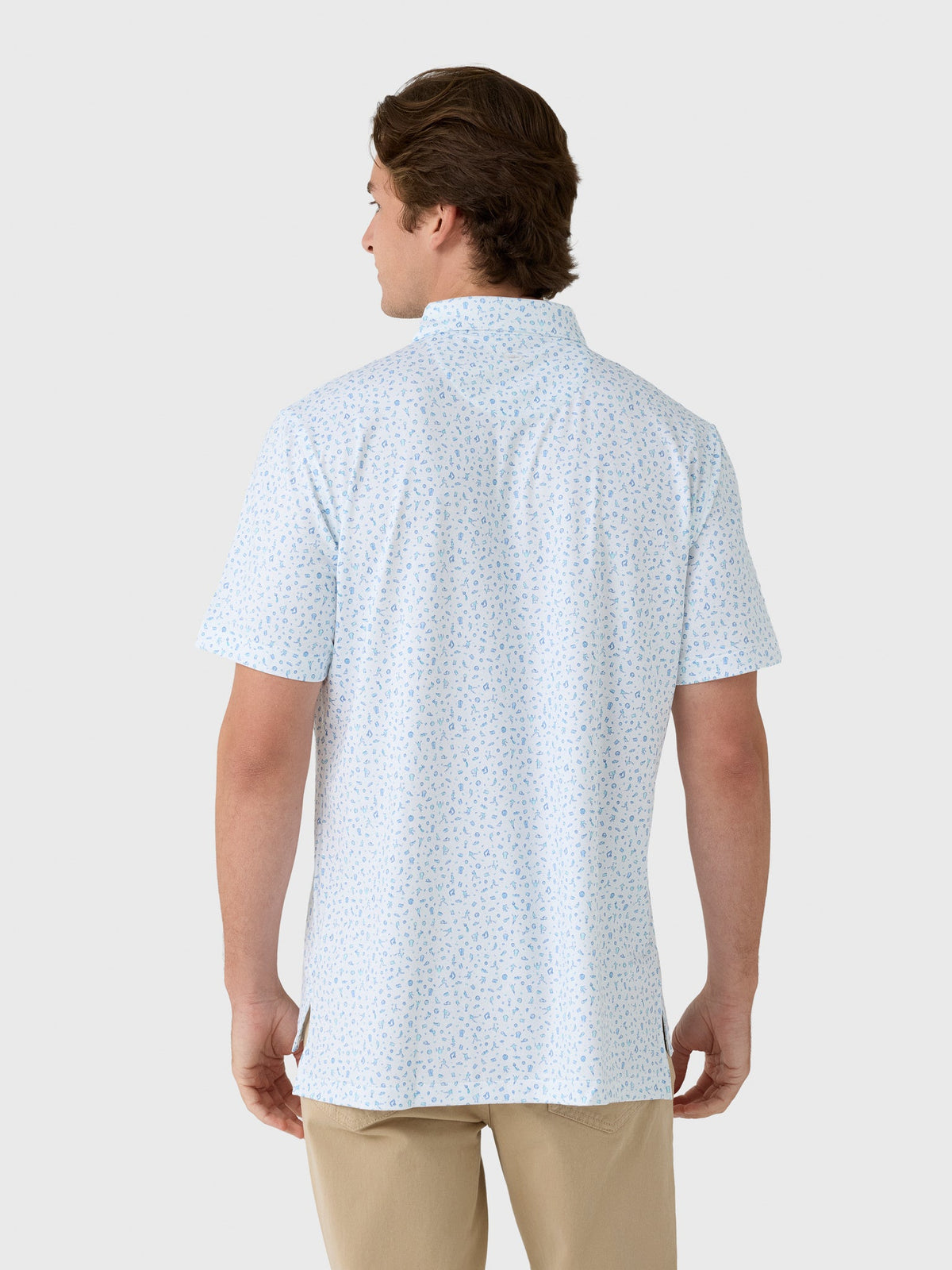 Peter Millar Crown Sport Men's Goalie Performance Jersey Polo