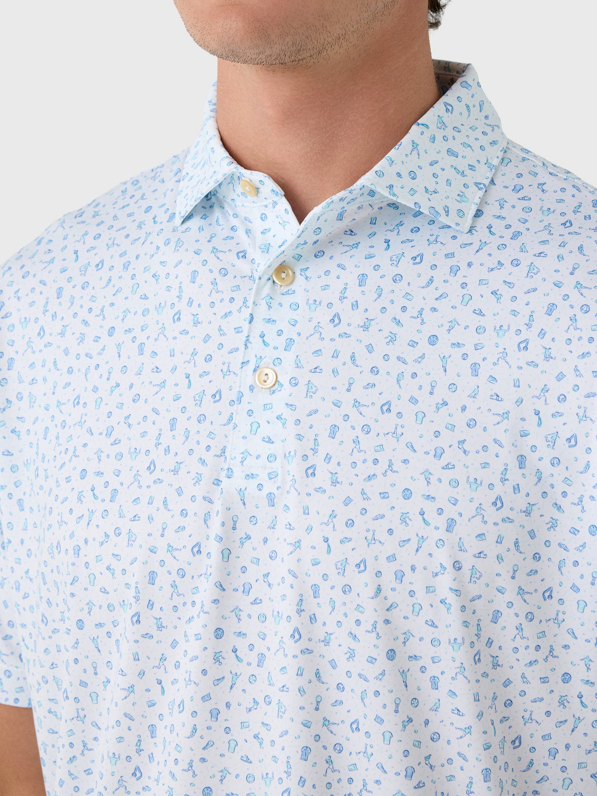Peter Millar Crown Sport Men's Goalie Performance Jersey Polo