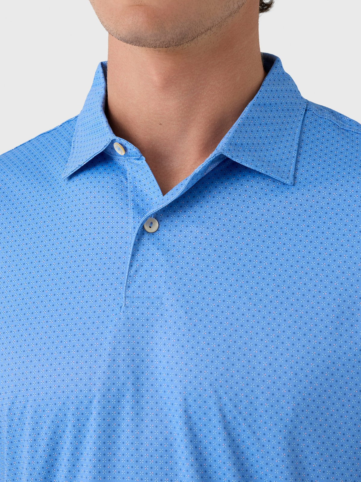 Peter Millar Crown Sport Men's Featherweight Starmount Performance Polo
