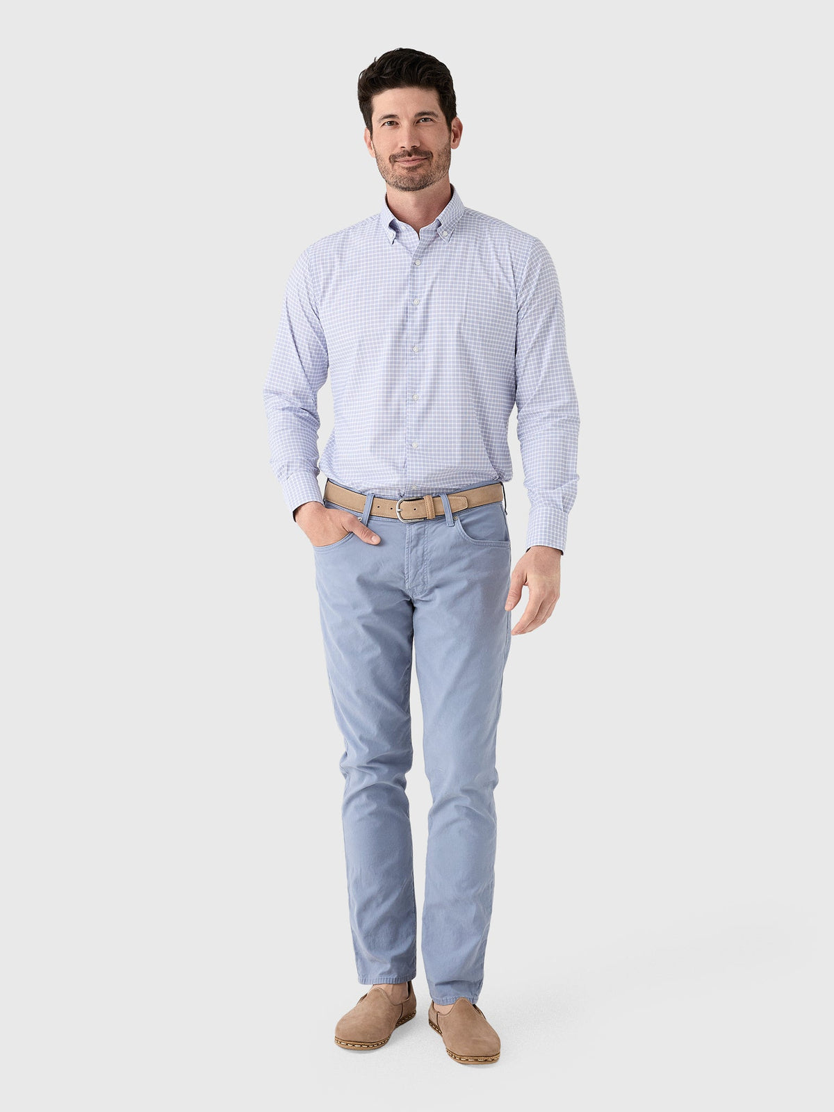 Peter Millar Crown Men's Phillip Performance Twill Sport Shirt