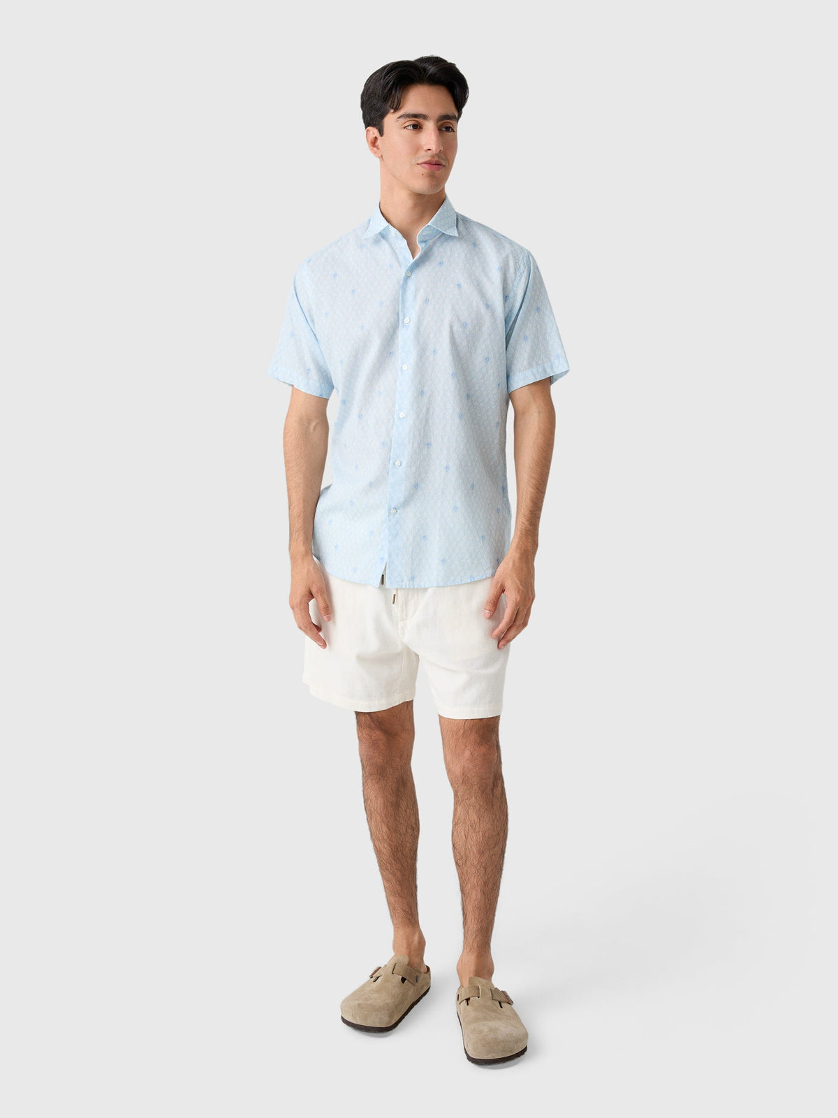 Peter Millar Crown Men's Whitehaven Cotton-Lyocell Sport Shirt