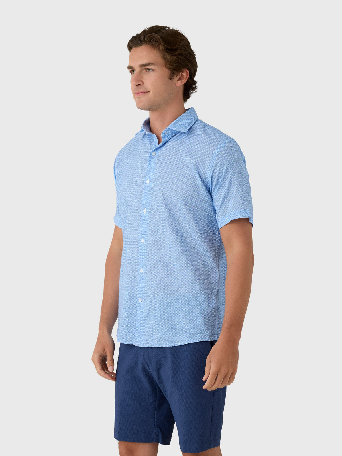 Peter Millar Crown Men's Windsail Cotton Lyocell Sport Shirt
