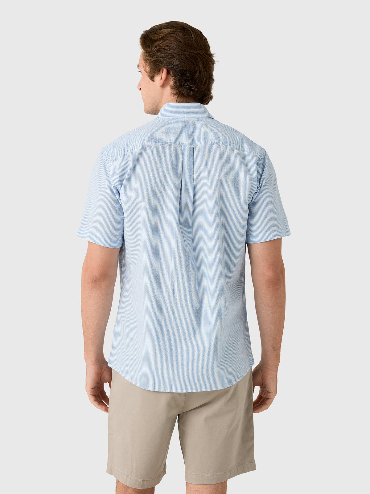Peter Millar Crown Men's Coastal Stripe Cotton Lyocell Sport Shirt