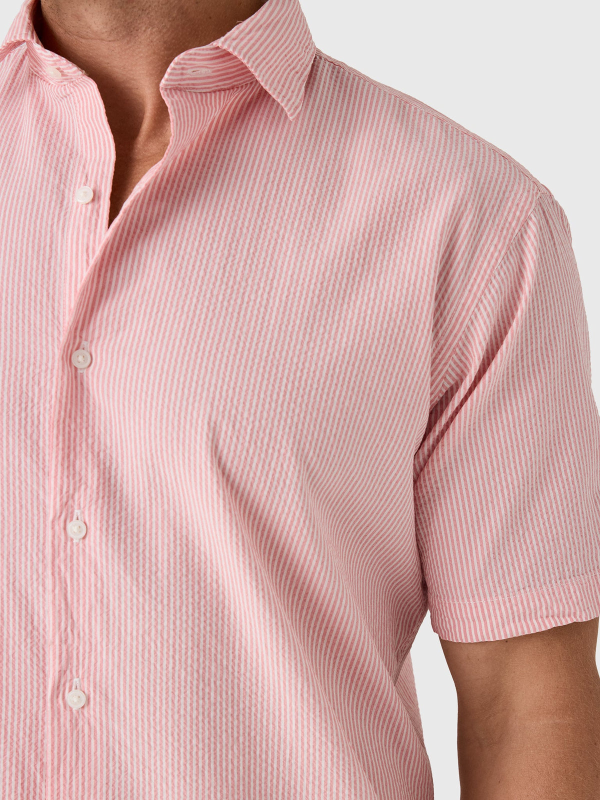 Peter Millar Crown Men's Coastal Stripe Cotton Lyocell Sport Shirt