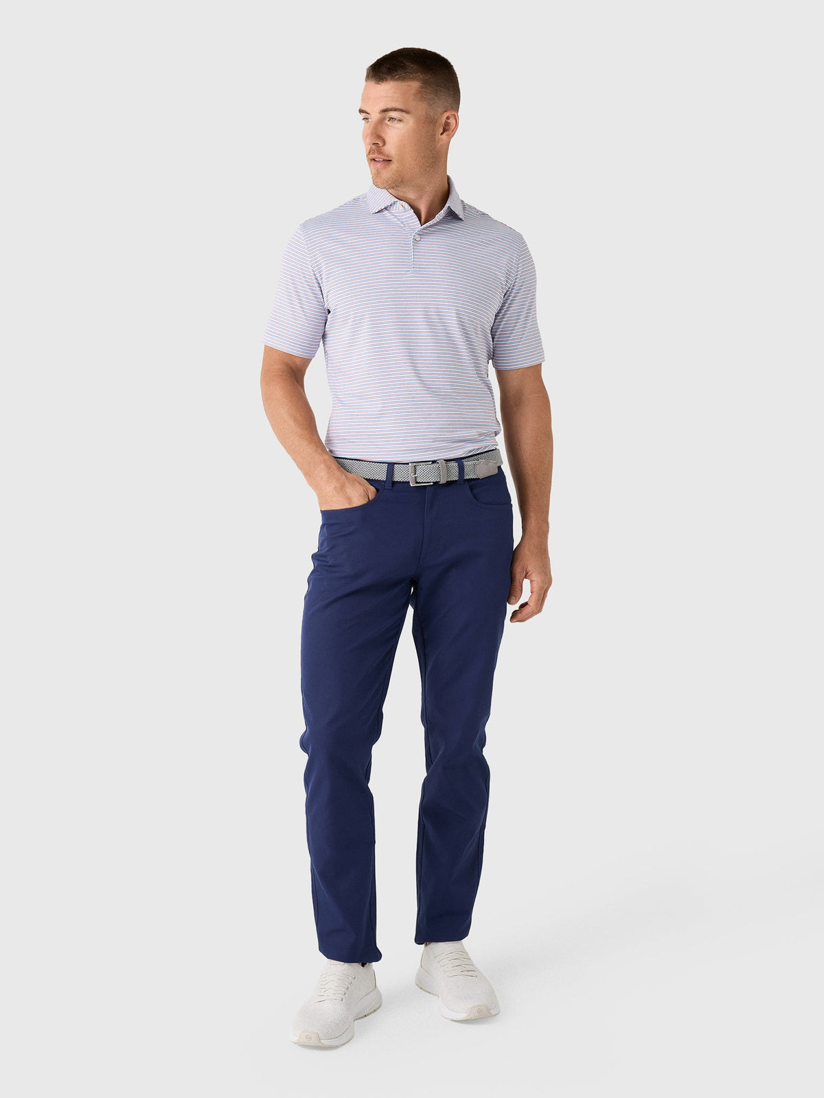 Peter Millar Crown Crafted Men's Alda Performance Jersey Polo
