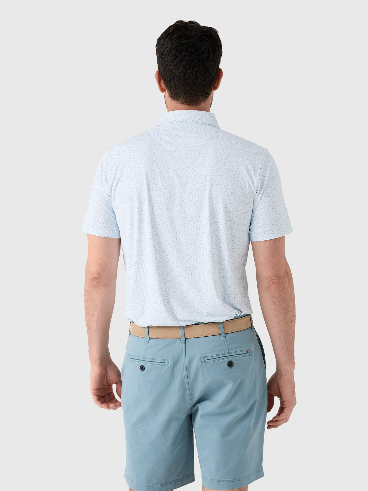 Peter Millar Crown Crafted Men's Soprano Waves Performance Jersey Polo