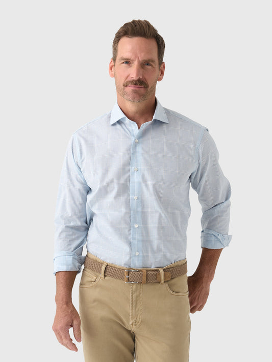 Peter Millar Crown Crafted Men's Urbino Italian Poplin Sport Shirt