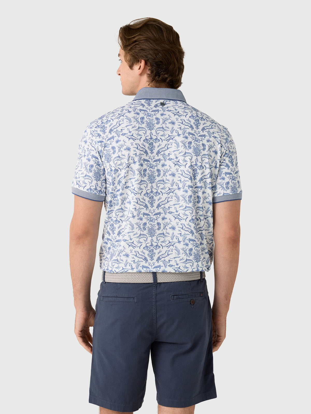 Greyson Men's Coral Curiosities Polo
