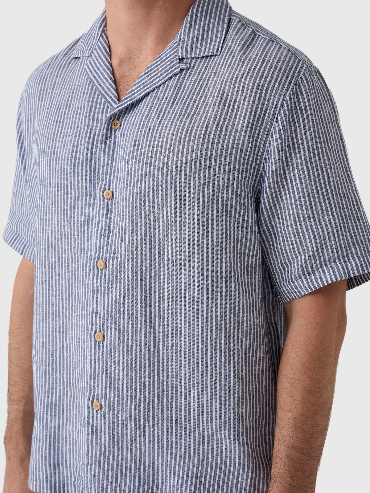 Faherty Brand Men's Short-Sleeve Laguna Linen Camp Shirt