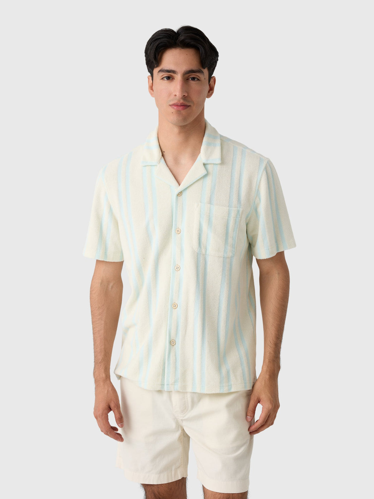Faherty Brand Men's Cabana Towel Terry Shirt