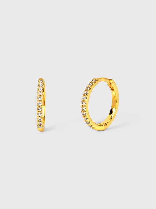 TAI Cubic Zirconia Huggie Earrings