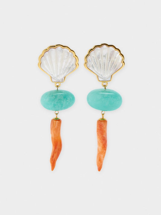 Lizzie Fortunato Luna Drop Earrings