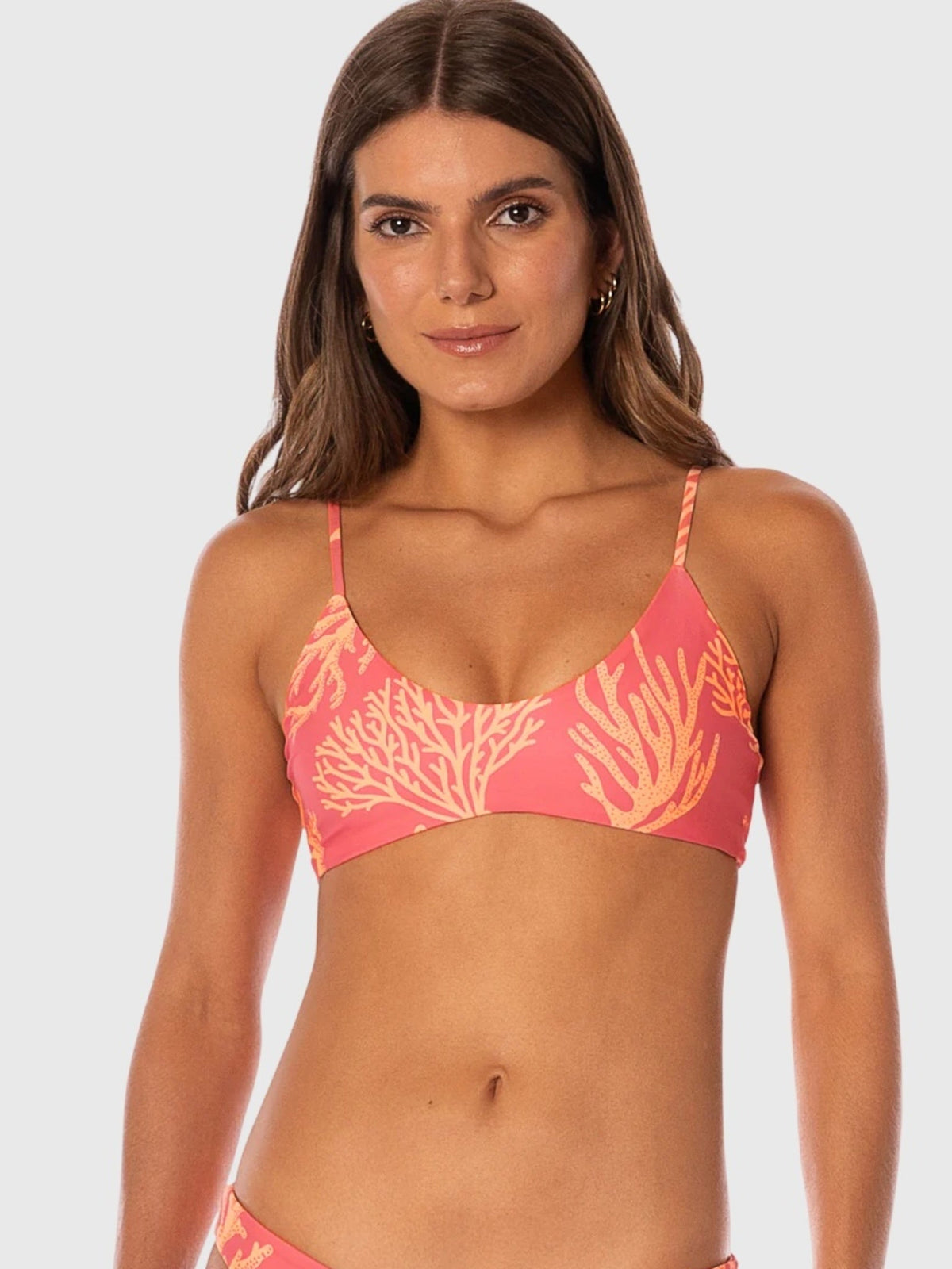 Maaji Women's Coral Reef Liberty Sporty Bralette Bikini Top