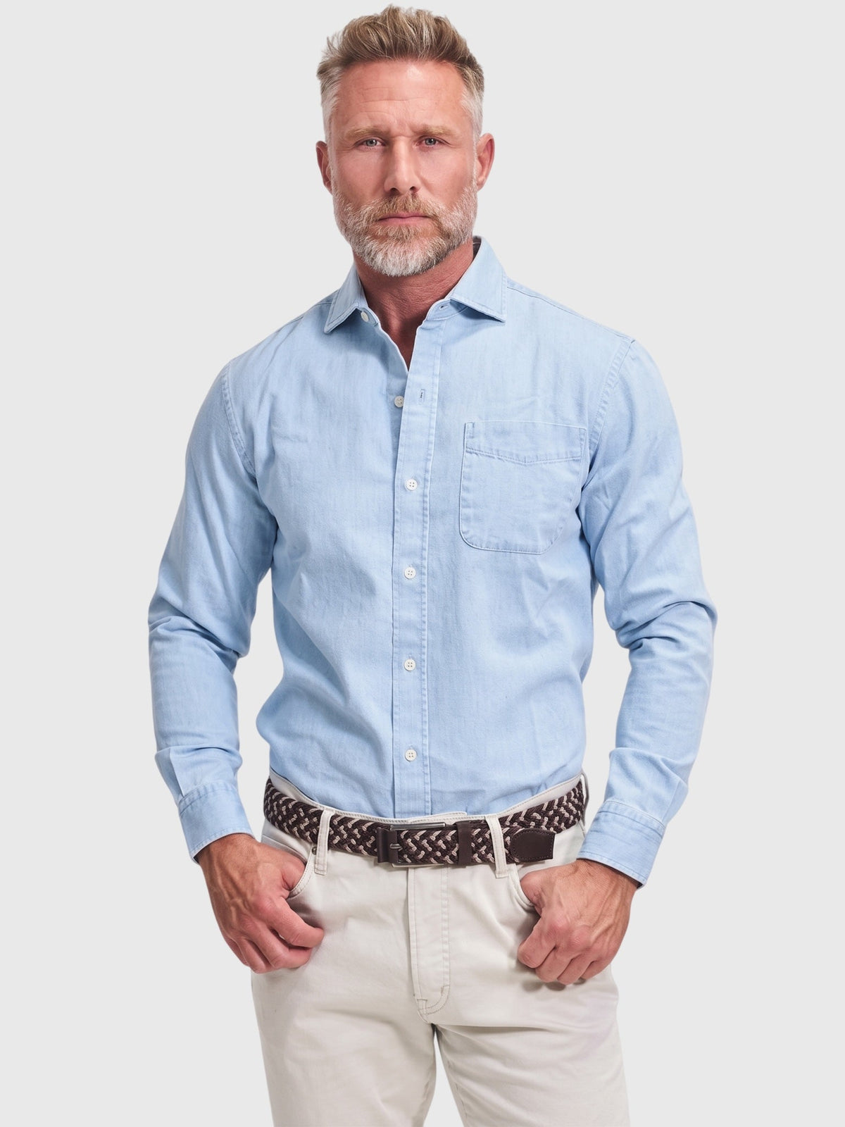 Rye51 Men's The Riley Washed Denim Shirt