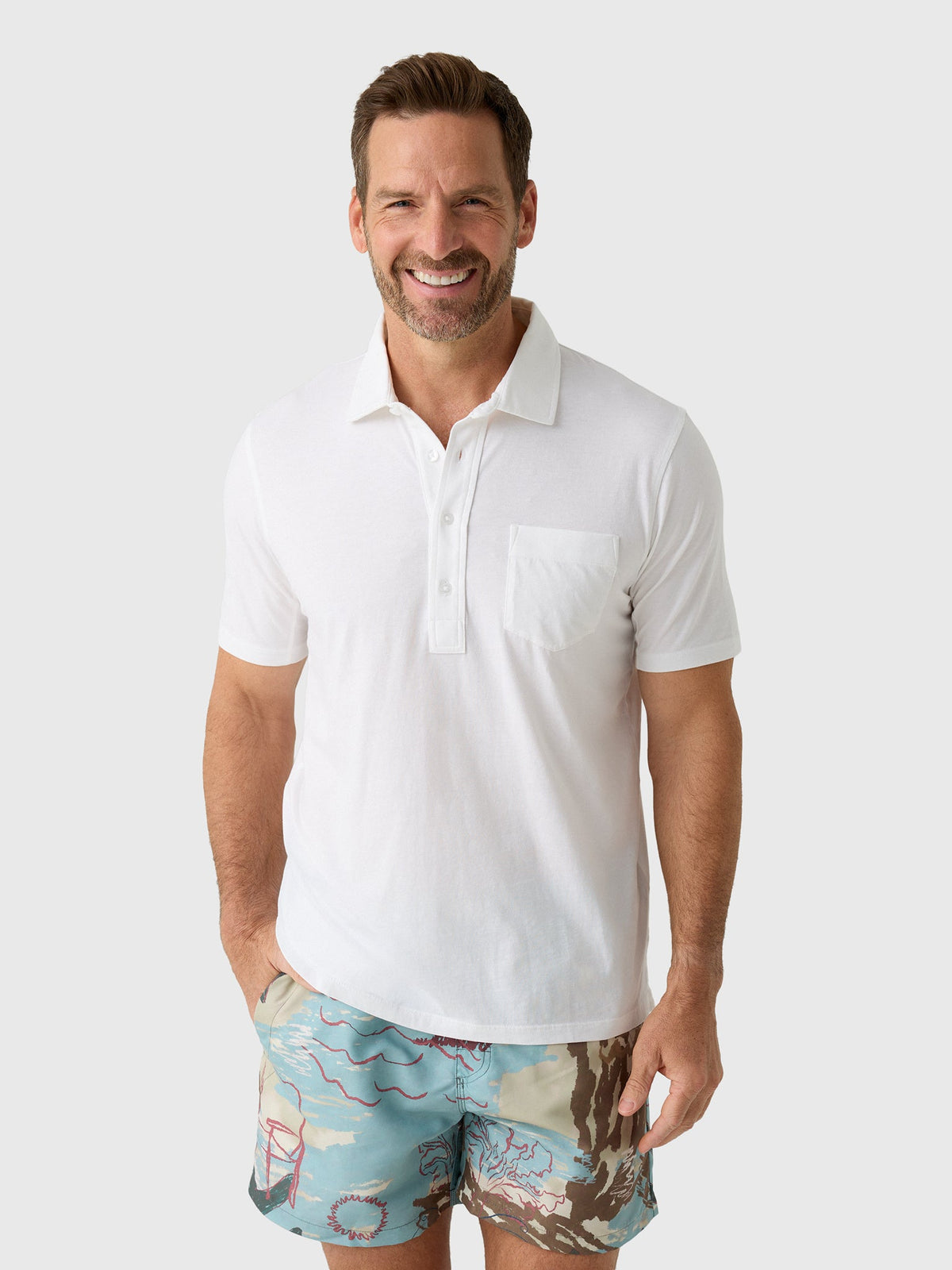 East Cape Men's Short Sleeve Pocket Polo