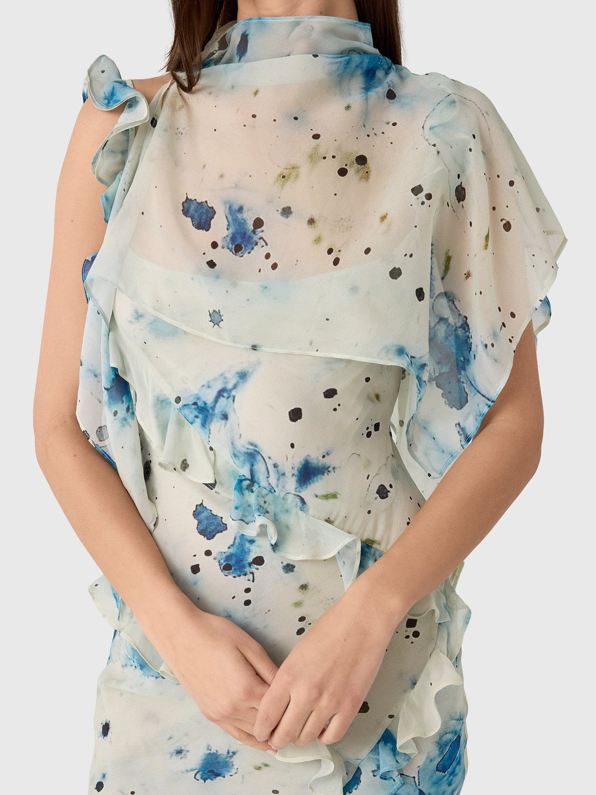 Paris Georgia Women's Romantic Ruffle Dress