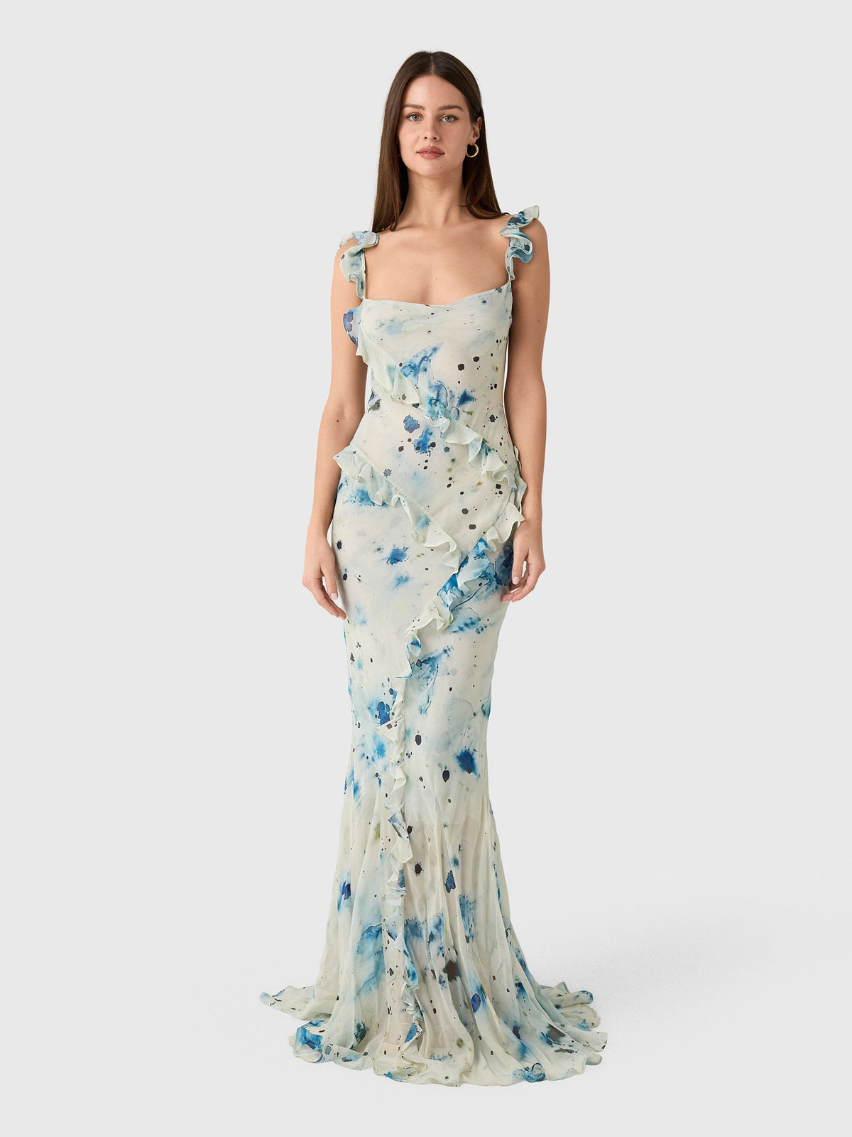 Paris Georgia Women's Romantic Ruffle Dress