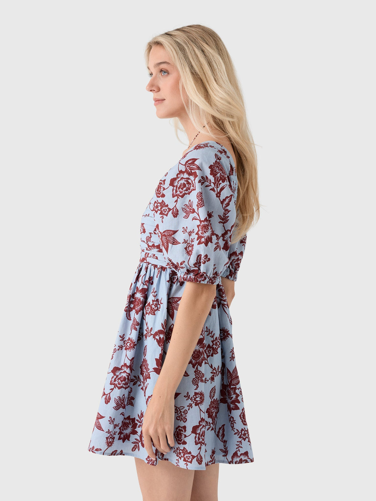 Masons Daughter Women's Ruched V-Neck Dress