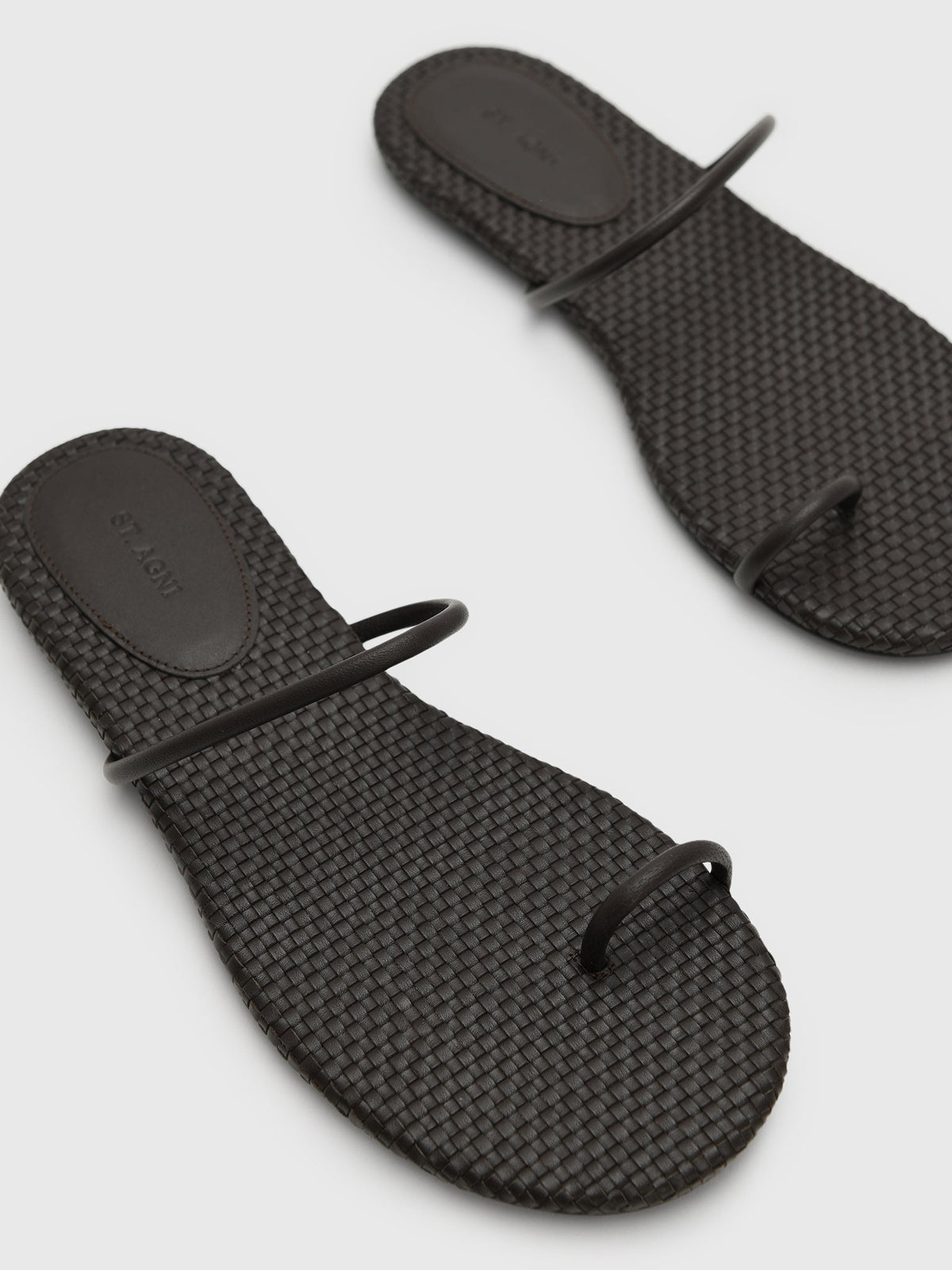 St. Agni Women's Woven Minimal Slide Sandal