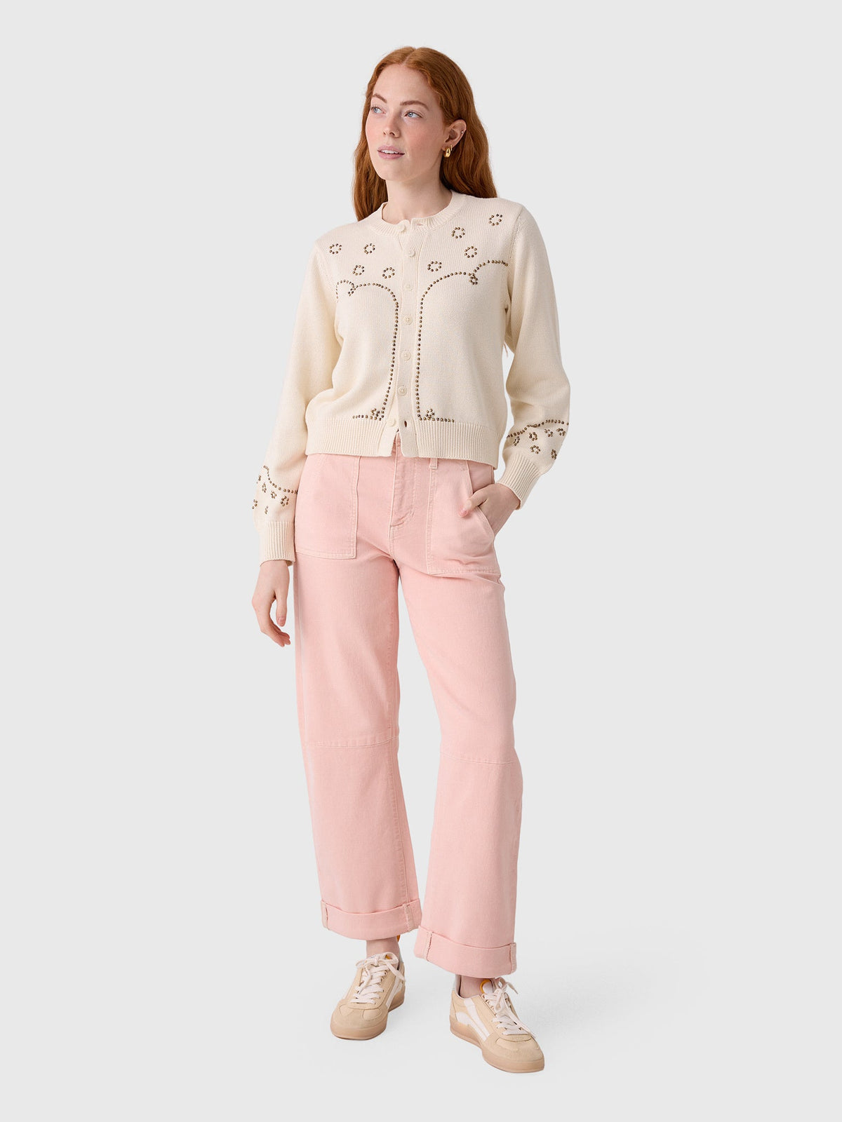 The Great Women's The Studded Cardigan