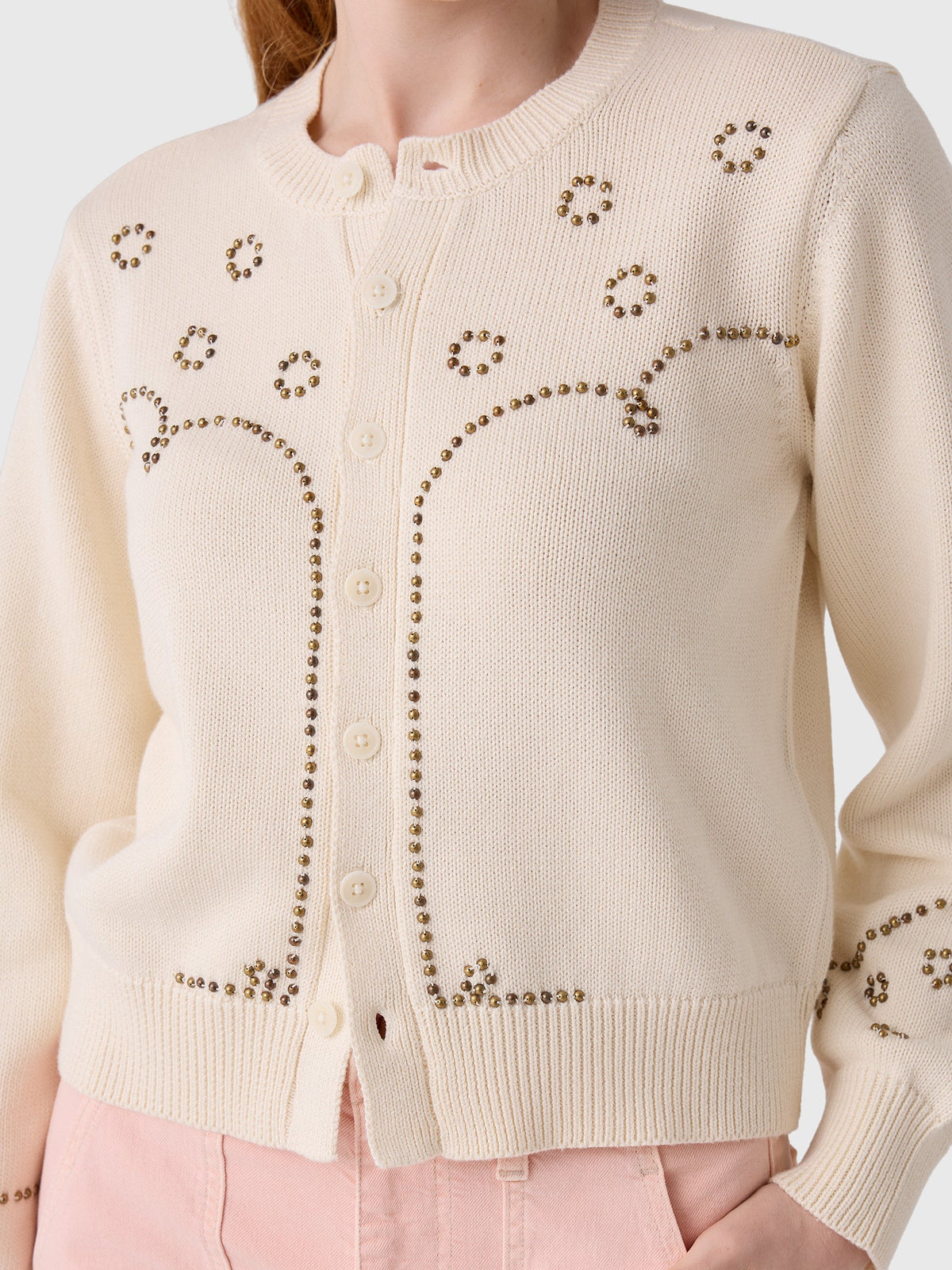 The Great Women's The Studded Cardigan