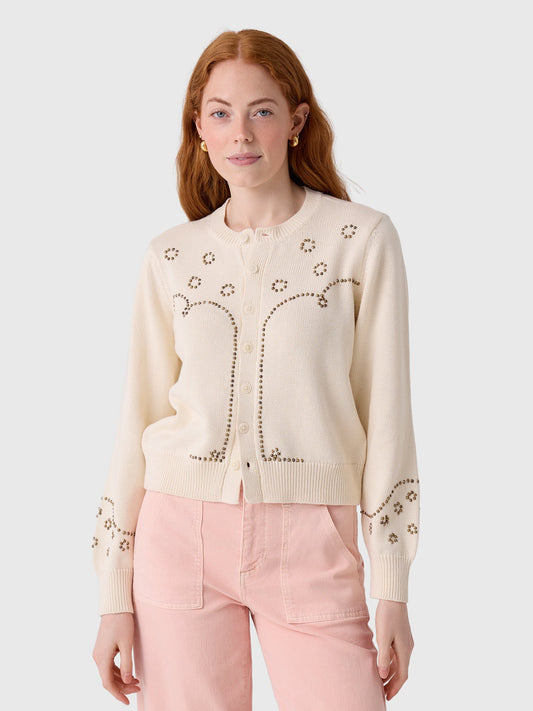 The Great Women's The Studded Cardigan