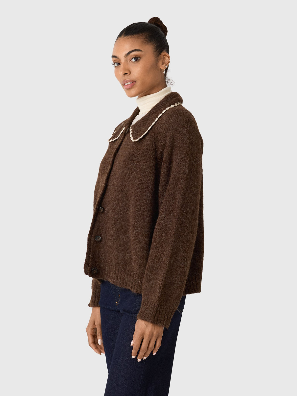 The Great Women's The Crochet Collar Cardigan
