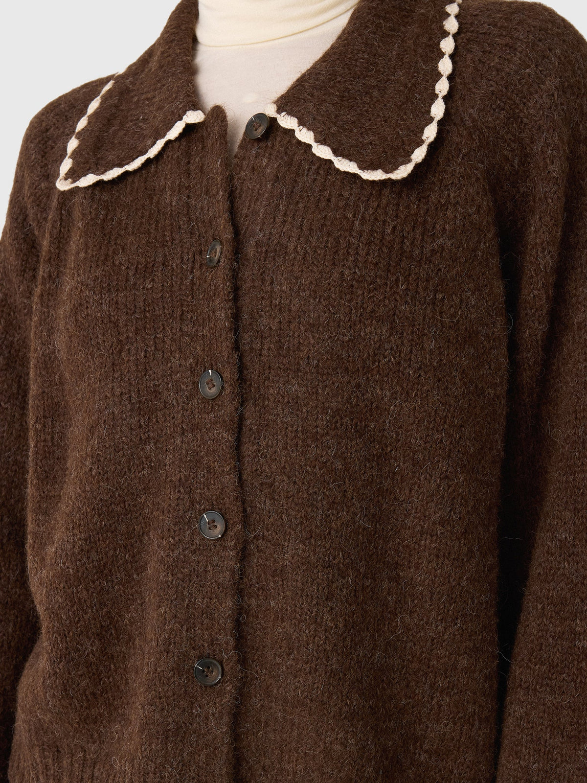 The Great Women's The Crochet Collar Cardigan