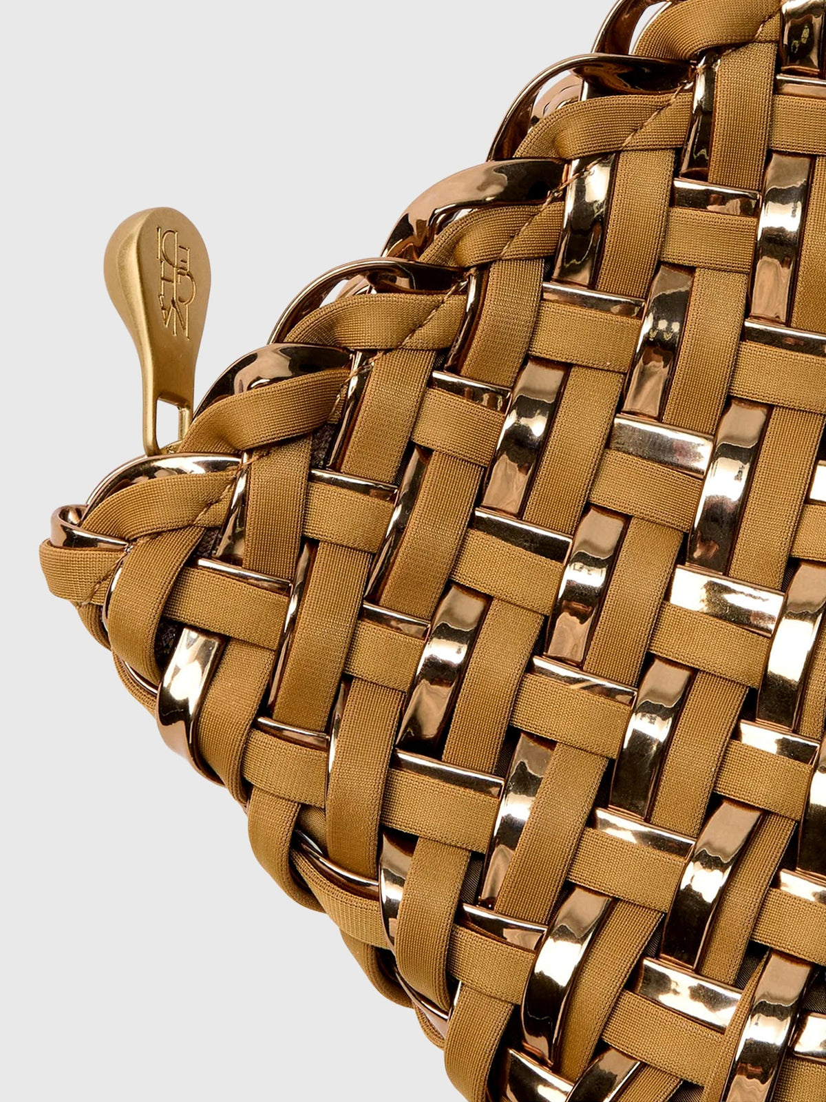 Naghedi St. Barths Petit Double Weave Metallic Tote